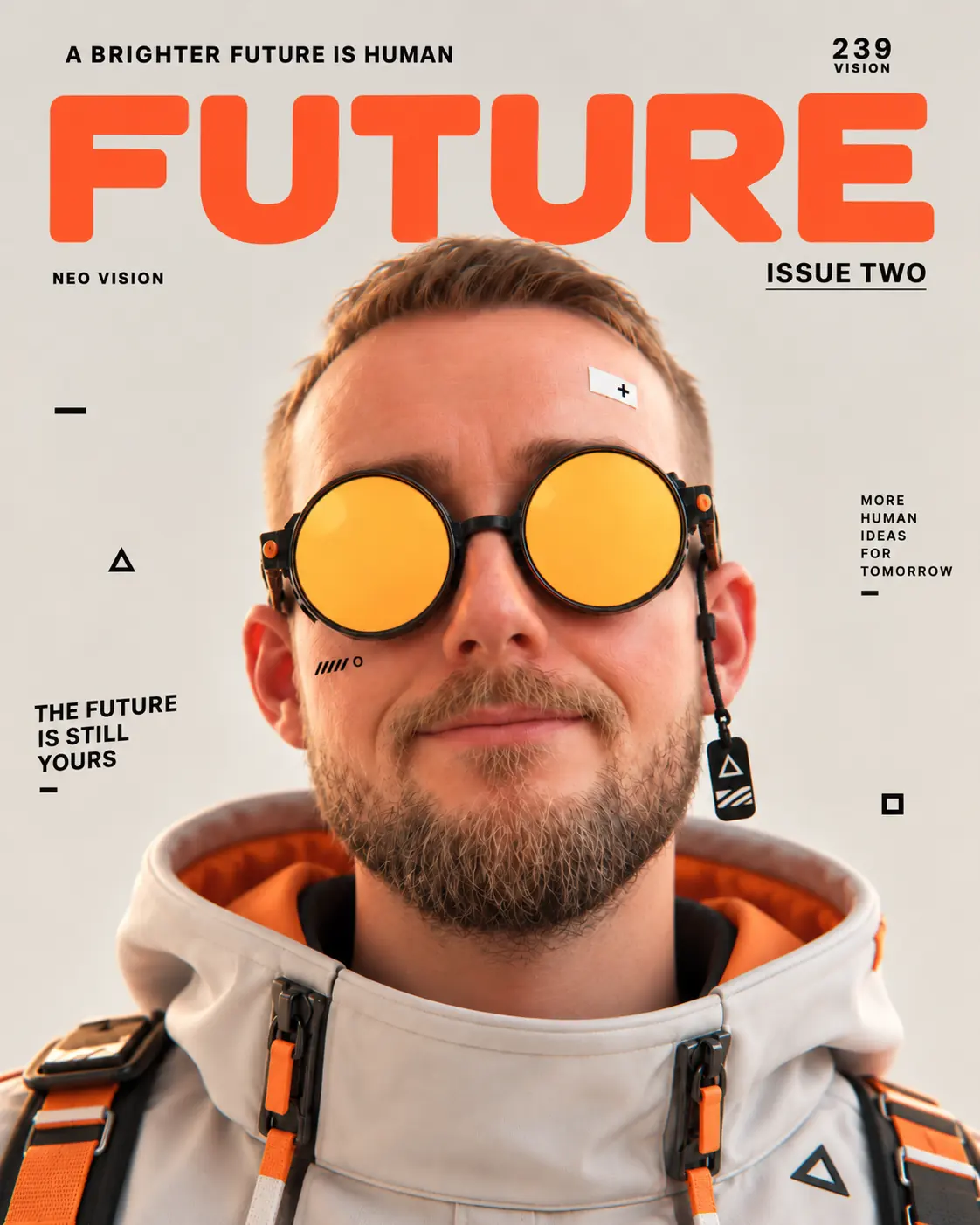 Christian Katzmann on the cover of a magazine that does not exist