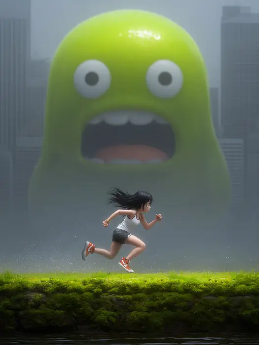 Outrun the blob