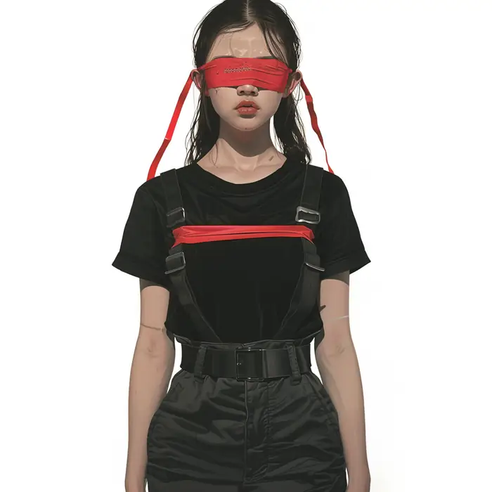 Red blindfold