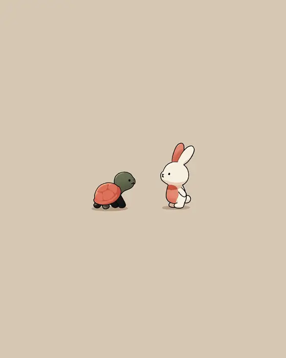 Turtle meets rabbit
